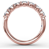 Shared-Prong Round Diamond Anniversary Band by Fana - 1.12 Carat Total Diamond Weight