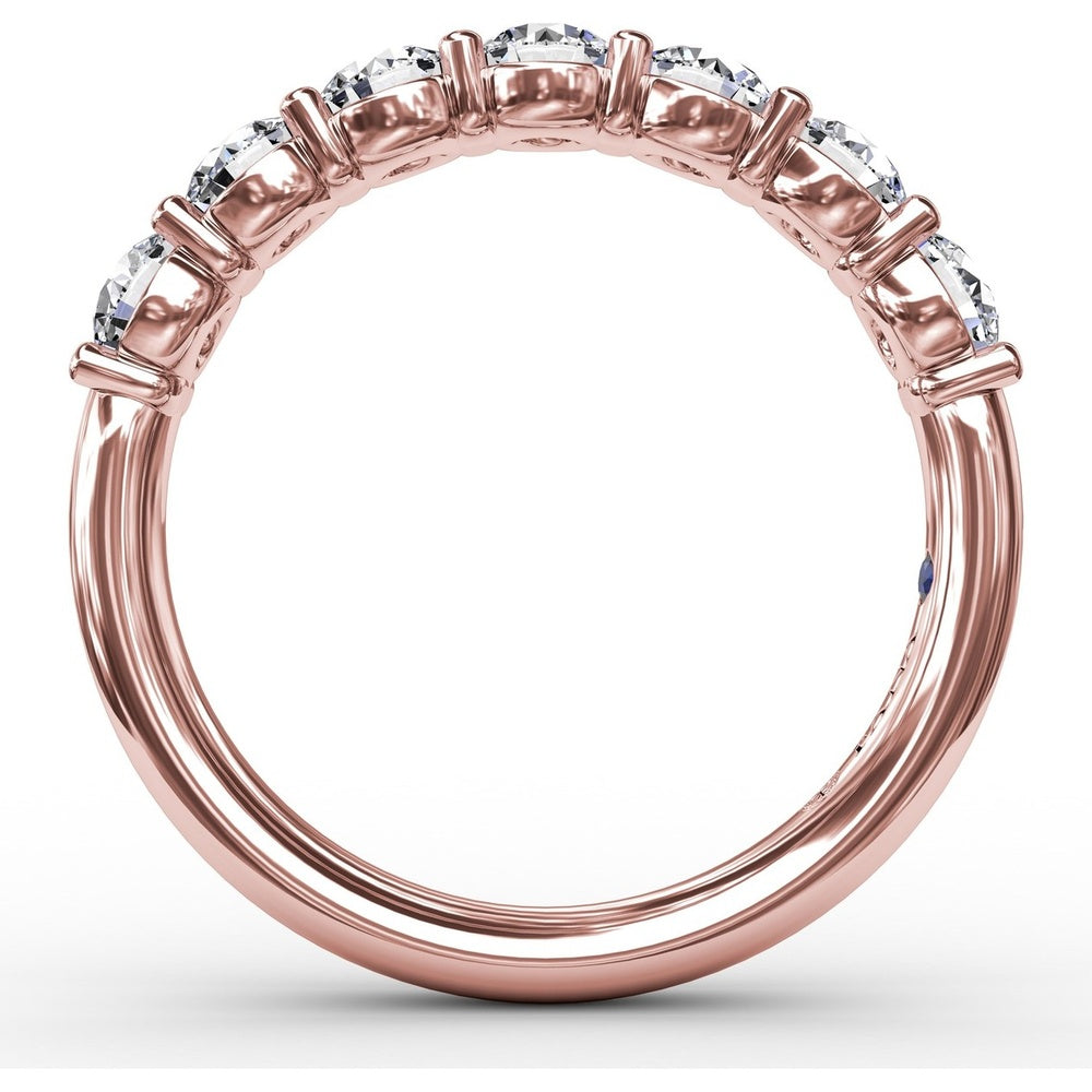 Shared-Prong Round Diamond Anniversary Band by Fana - 1.12 Carat Total Diamond Weight