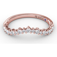 Shared-Prong Round Diamond Band by Fana - 0.25 Carat Total Diamond Weight