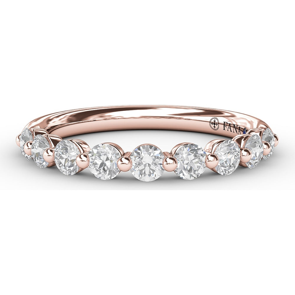 Shared-Prong Round Diamond Band by Fana - 0.63 Carat Total Diamond Weight