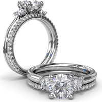 Shared-Prong Round Diamond Wedding Band by Fana - 0.28 Carat Total Diamond Weight