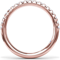 Shared-Prong Round Diamond Wedding Band by Fana - 0.28 Carat Total Diamond Weight