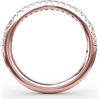 Shared-Prong Round Diamond Wedding Band by Fana - 0.29 Carat Total Diamond Weight