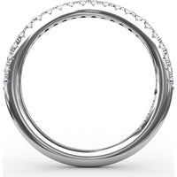 Shared-Prong Round Diamond Wedding Band by Fana - 0.29 Carat Total Diamond Weight