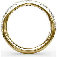 Shared-Prong Round Diamond Wedding Band by Fana - 0.29 Carat Total Diamond Weight