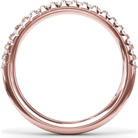 Shared-Prong Round Diamond Wedding Band by Fana - 0.30 Carat Total Diamond Weight