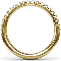 Shared-Prong Round Diamond Wedding Band by Fana - 0.30 Carat Total Diamond Weight