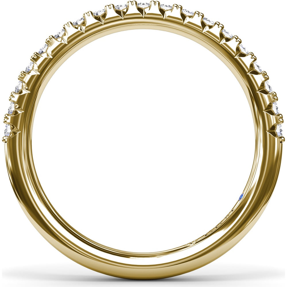 Shared-Prong Round Diamond Wedding Band by Fana - 0.30 Carat Total Diamond Weight