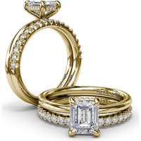 Shared-Prong Round Diamond Wedding Band by Fana - 0.30 Carat Total Diamond Weight