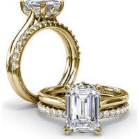 Shared-Prong Round Diamond Wedding Band by Fana - 0.30 Carat Total Diamond Weight