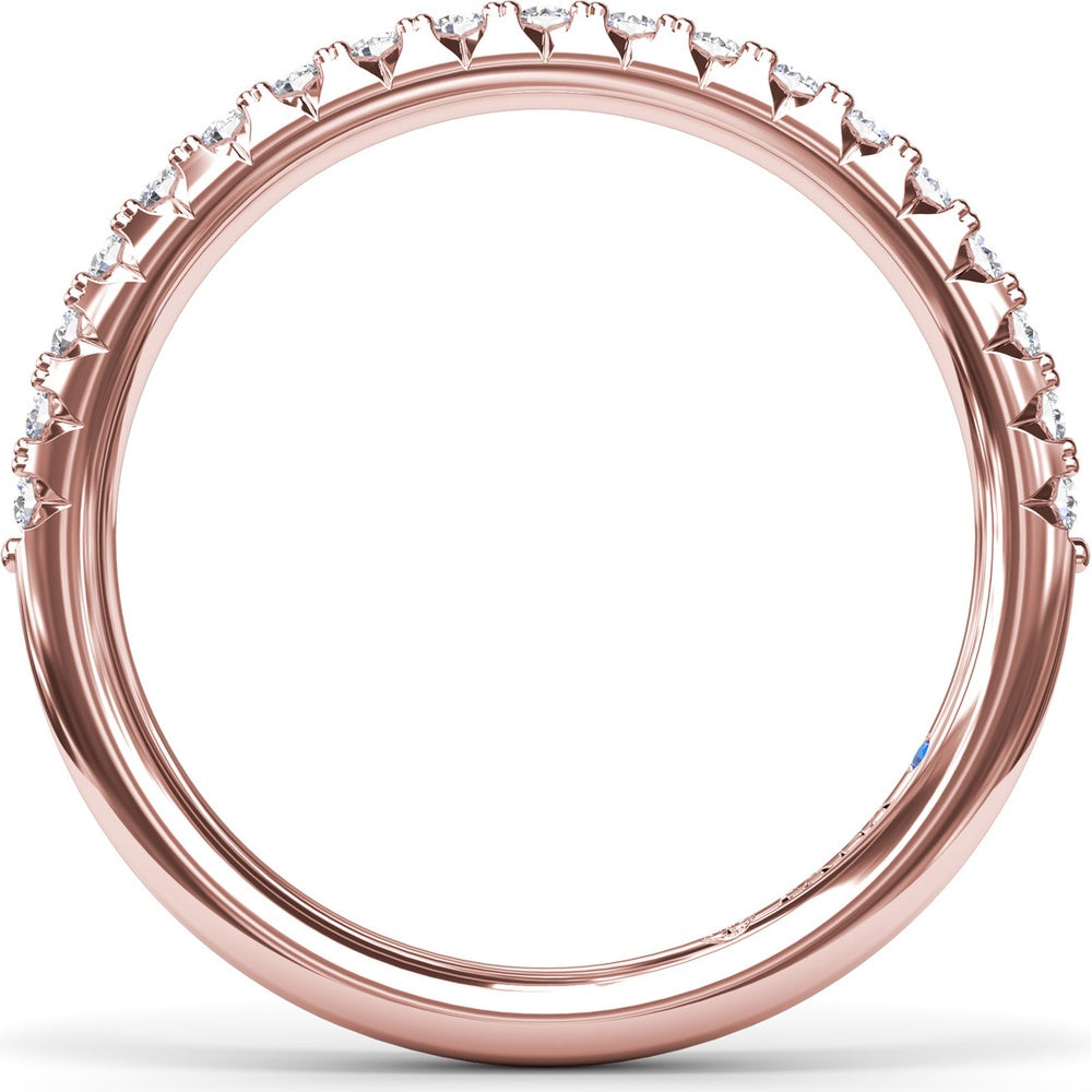 Shared-Prong Round Diamond Wedding Band by Fana - 0.30 Carat Total Diamond Weight
