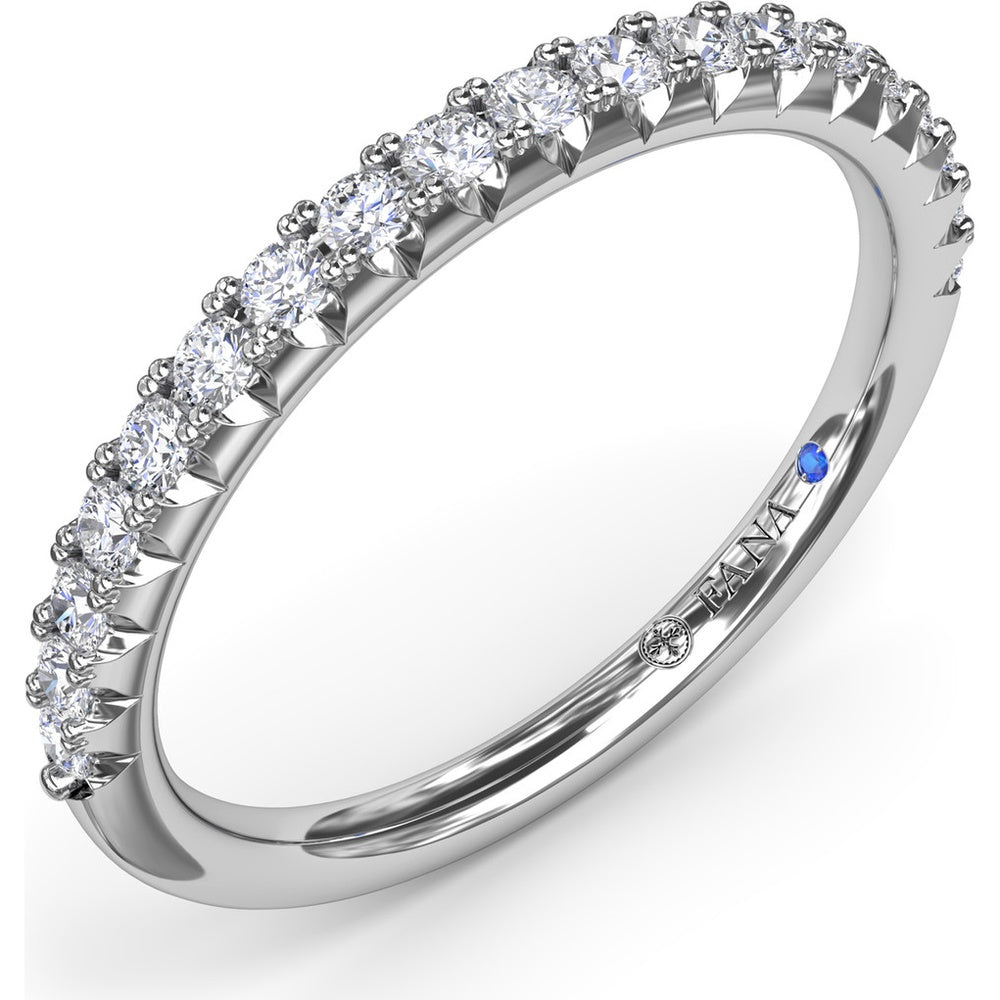 Shared-Prong Round Diamond Wedding Band by Fana - 0.30 Carat Total Diamond Weight