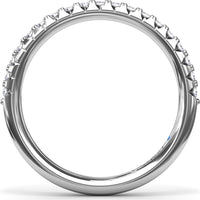 Shared-Prong Round Diamond Wedding Band by Fana - 0.30 Carat Total Diamond Weight