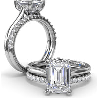 Shared-Prong Round Diamond Wedding Band by Fana - 0.30 Carat Total Diamond Weight