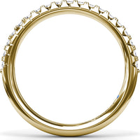 Shared-Prong Round Diamond Wedding Band by Fana - 0.30 Carat Total Diamond Weight