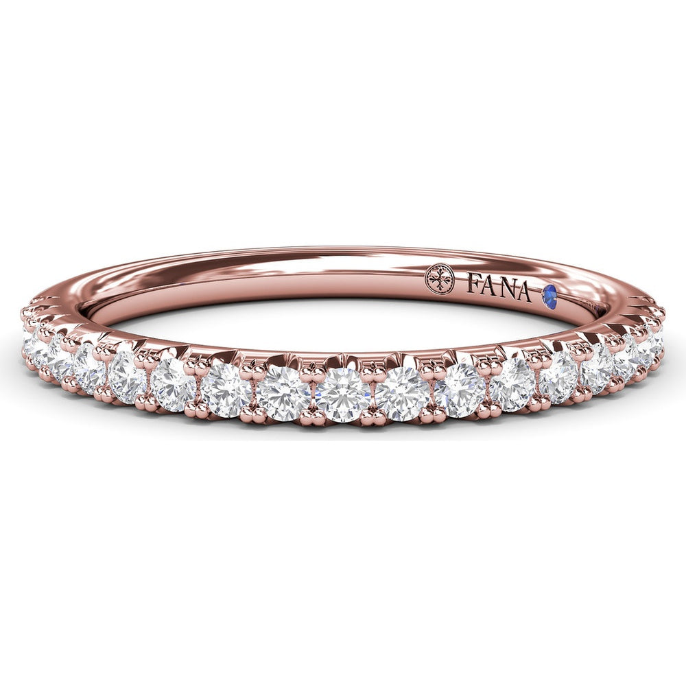 Shared-Prong Round Diamond Wedding Band by Fana - 0.30 Carat Total Diamond Weight