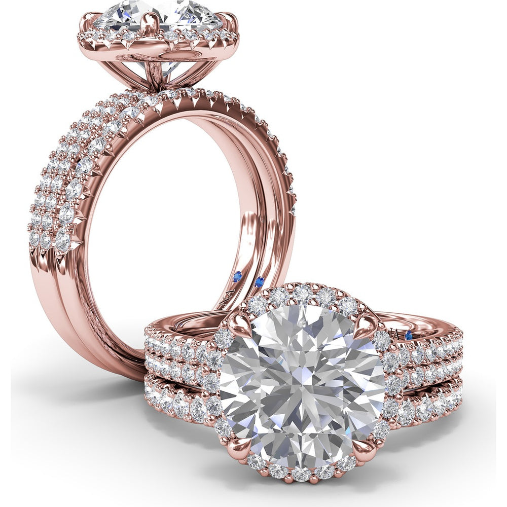 Shared-Prong Round Diamond Wedding Band by Fana - 0.30 Carat Total Diamond Weight