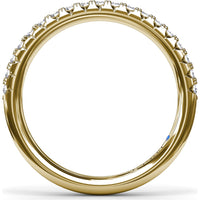 Shared-Prong Round Diamond Wedding Band by Fana - 0.30 Carat Total Diamond Weight