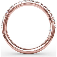 Shared-Prong Round Diamond Wedding Band by Fana - 0.32 Carat Total Diamond Weight