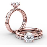 Shared-Prong Round Diamond Wedding Band by Fana - 0.32 Carat Total Diamond Weight