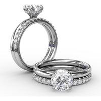 Shared-Prong Round Diamond Wedding Band by Fana - 0.32 Carat Total Diamond Weight