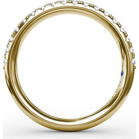 Shared-Prong Round Diamond Wedding Band by Fana - 0.32 Carat Total Diamond Weight