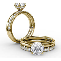 Shared-Prong Round Diamond Wedding Band by Fana - 0.32 Carat Total Diamond Weight