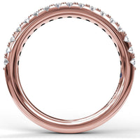 Shared-Prong Round Diamond Wedding Band by Fana - 0.34 Carat Total Diamond Weight