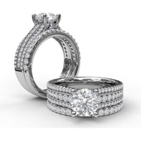 Shared-Prong Round Diamond Wedding Band by Fana - 0.36 Carat Total Diamond Weight