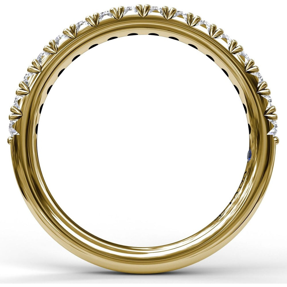 Shared-Prong Round Diamond Wedding Band by Fana - 0.40 Carat Total Diamond Weight