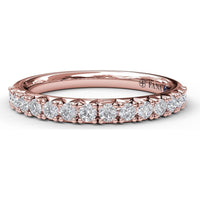 Shared-Prong Round Diamond Wedding Band by Fana - 0.40 Carat Total Diamond Weight