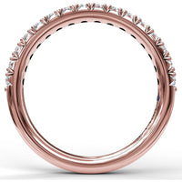 Shared-Prong Round Diamond Wedding Band by Fana - 0.40 Carat Total Diamond Weight