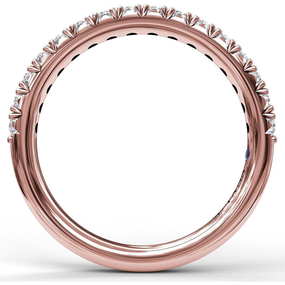 Shared-Prong Round Diamond Wedding Band by Fana - 0.40 Carat Total Diamond Weight