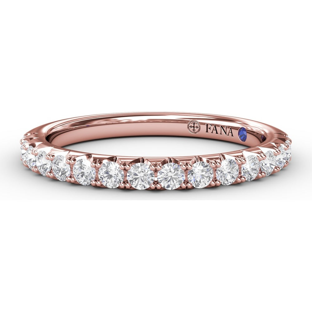 Shared-Prong Round Diamond Wedding Band by Fana - 0.40 Carat Total Diamond Weight