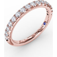 Shared-Prong Round Diamond Wedding Band by Fana - 0.40 Carat Total Diamond Weight
