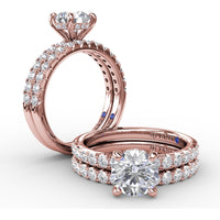 Shared-Prong Round Diamond Wedding Band by Fana - 0.40 Carat Total Diamond Weight