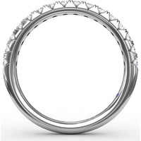 Shared-Prong Round Diamond Wedding Band by Fana - 0.40 Carat Total Diamond Weight
