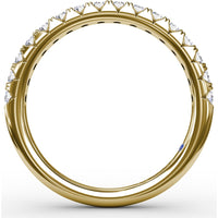 Shared-Prong Round Diamond Wedding Band by Fana - 0.40 Carat Total Diamond Weight