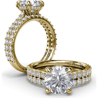 Shared-Prong Round Diamond Wedding Band by Fana - 0.44 Carat Total Diamond Weight