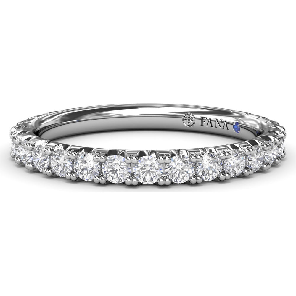 Shared-Prong Round Diamond Wedding Band by Fana - 0.69 Carat Total Diamond Weight