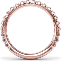 Shared-Prong Round Diamond Wedding Band by Fana - 0.69 Carat Total Diamond Weight