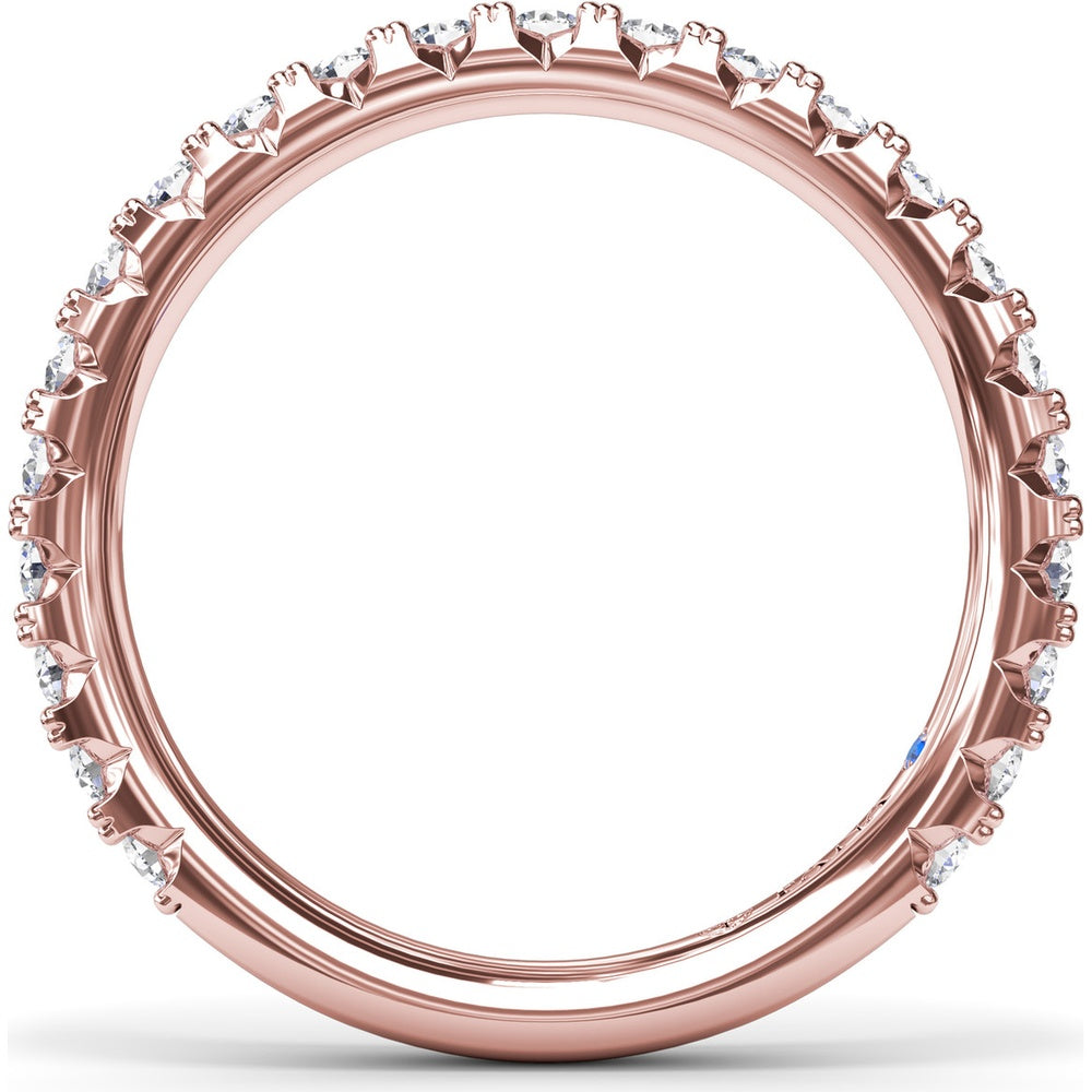 Shared-Prong Round Diamond Wedding Band by Fana - 0.69 Carat Total Diamond Weight
