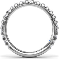 Shared-Prong Round Diamond Wedding Band by Fana - 0.69 Carat Total Diamond Weight