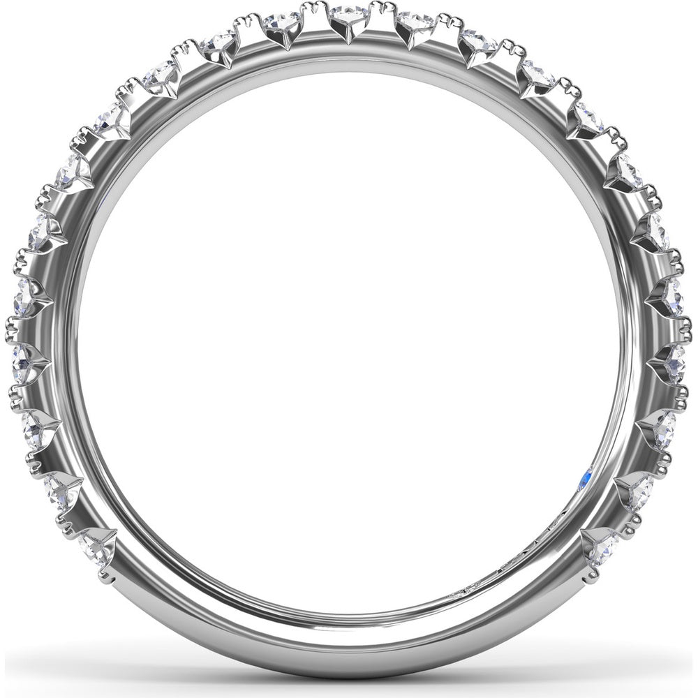Shared-Prong Round Diamond Wedding Band by Fana - 0.69 Carat Total Diamond Weight