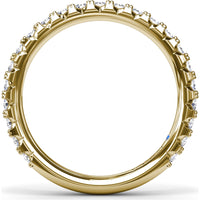 Shared-Prong Round Diamond Wedding Band by Fana - 0.69 Carat Total Diamond Weight