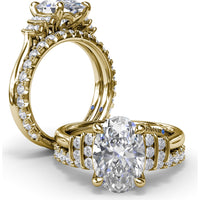 Shared-Prong Round Diamond Wedding Band by Fana - 0.69 Carat Total Diamond Weight