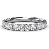 Shared-Prong Round Diamond Wedding Band by Fana - 0.69 Carat Total Diamond Weight