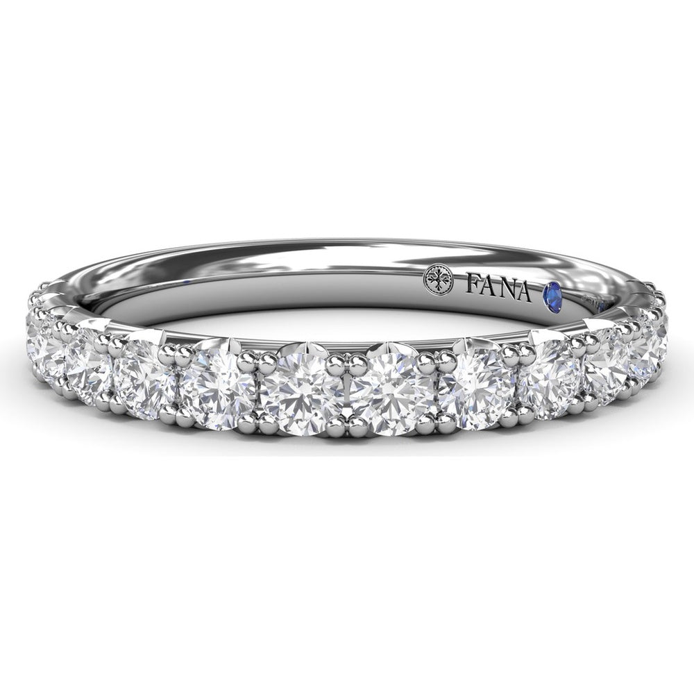 Shared-Prong Round Diamond Wedding Band by Fana - 0.69 Carat Total Diamond Weight
