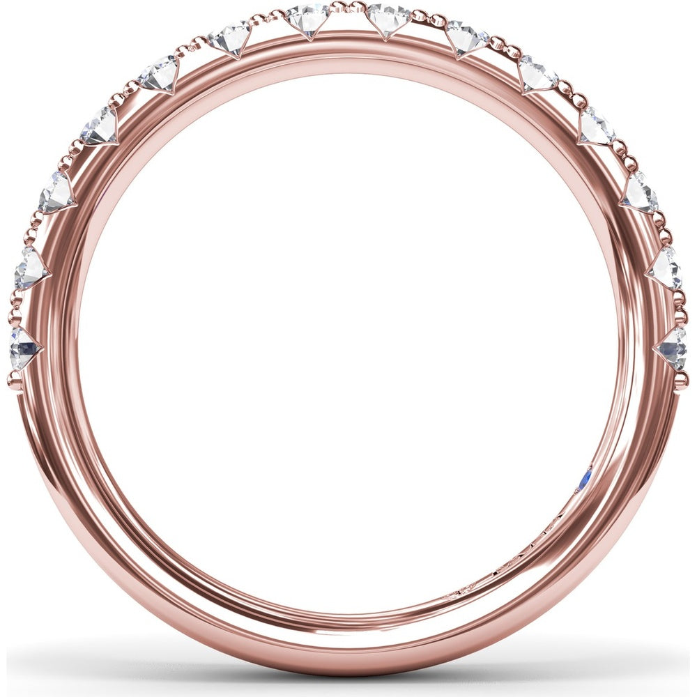 Shared-Prong Round Diamond Wedding Band by Fana - 0.69 Carat Total Diamond Weight