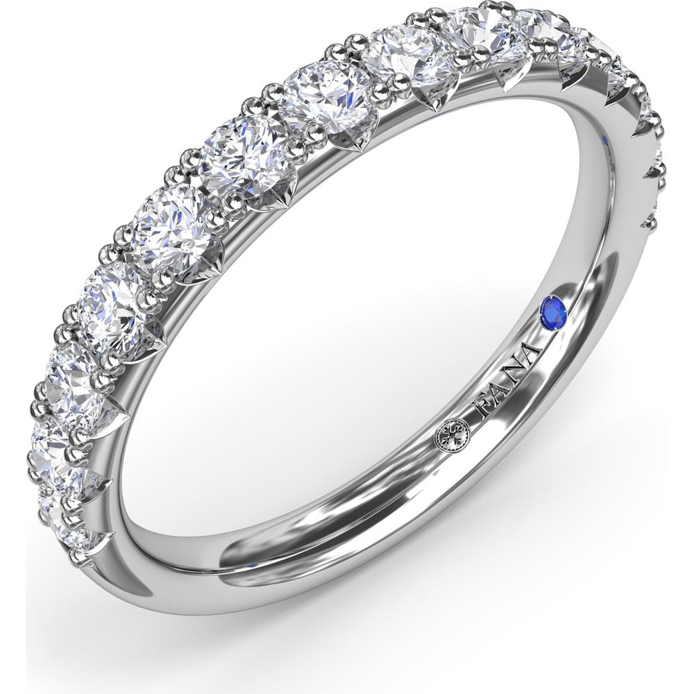 Shared-Prong Round Diamond Wedding Band by Fana - 0.69 Carat Total Diamond Weight